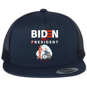 Biden For Resident Funny Trump 2020 President Flat Bill Trucker Hat