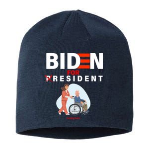 Biden For Resident Funny Trump 2020 President Sustainable Beanie