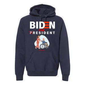 Biden For Resident Funny Trump 2020 President Premium Hoodie