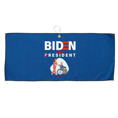 Biden For Resident Funny Trump 2020 President Large Microfiber Waffle Golf Towel