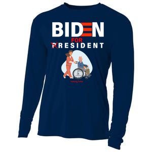 Biden For Resident Funny Trump 2020 President Cooling Performance Long Sleeve Crew