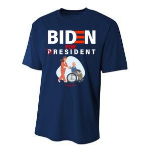 Biden For Resident Funny Trump 2020 President Performance Sprint T-Shirt