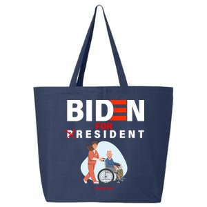 Biden For Resident Funny Trump 2020 President 25L Jumbo Tote