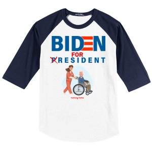 Biden For Resident Funny Trump 2020 President Baseball Sleeve Shirt