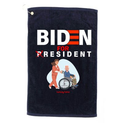 Biden For Resident Funny Trump 2020 President Platinum Collection Golf Towel