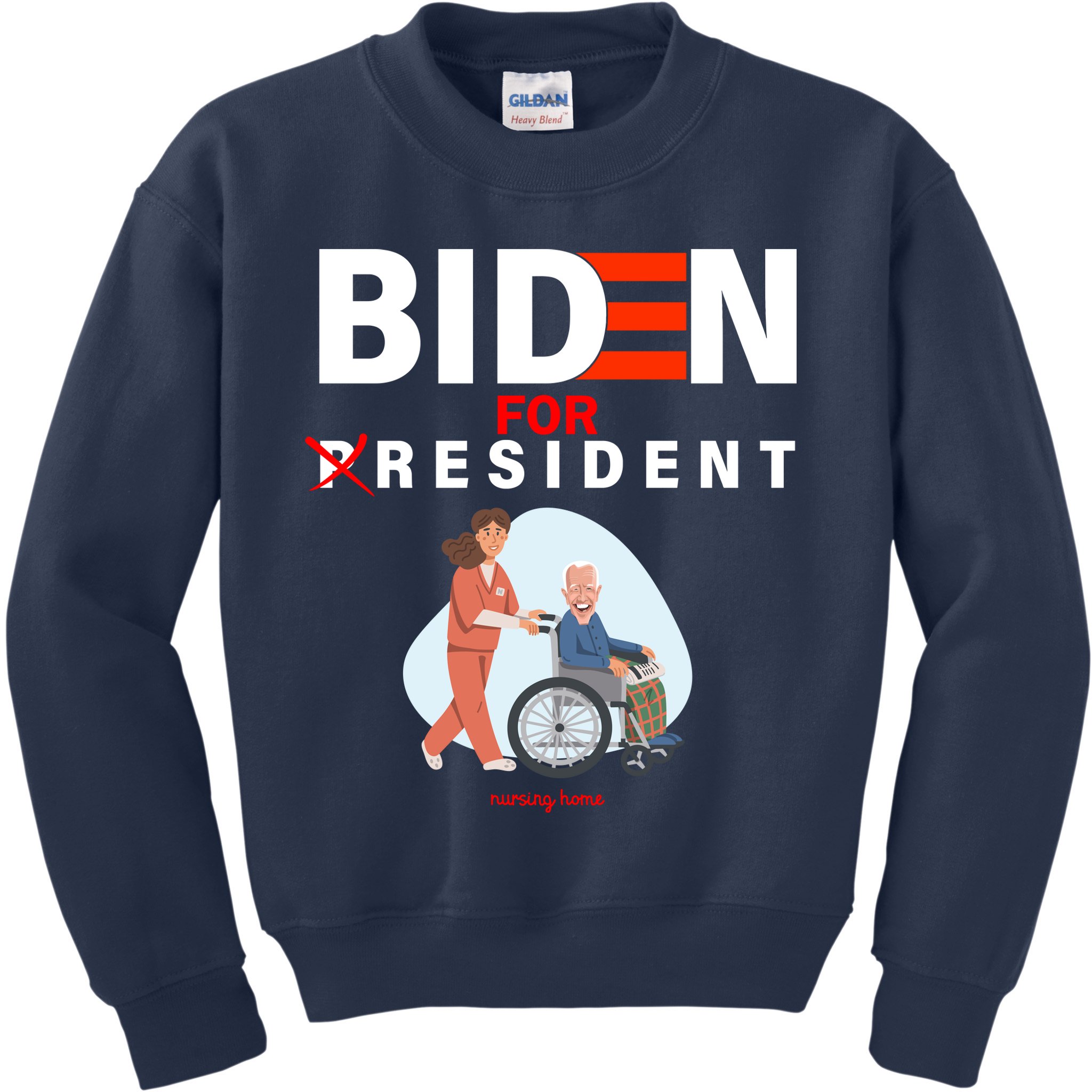 Biden For Resident Funny Trump 2020 President Kids Sweatshirt