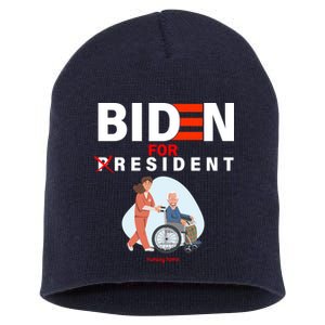 Biden For Resident Funny Trump 2020 President Short Acrylic Beanie