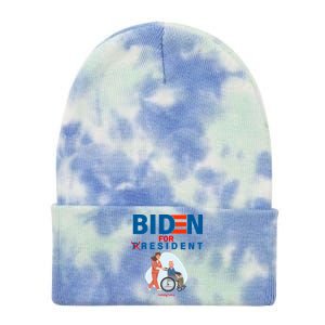 Biden For Resident Funny Trump 2020 President Tie Dye 12in Knit Beanie