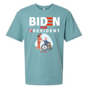 Biden For Resident Funny Trump 2020 President Sueded Cloud Jersey T-Shirt