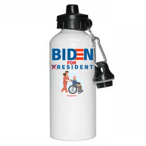 Biden For Resident Funny Trump 2020 President Aluminum Water Bottle