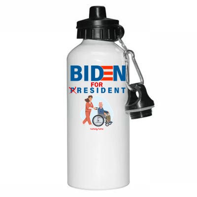 Biden For Resident Funny Trump 2020 President Aluminum Water Bottle 