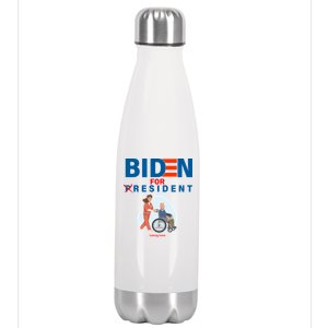 Biden For Resident Funny Trump 2020 President Stainless Steel Insulated Water Bottle