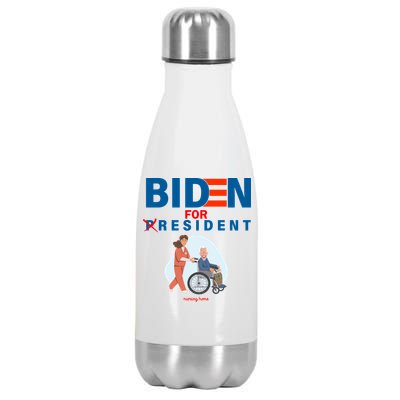 Biden For Resident Funny Trump 2020 President Stainless Steel Insulated Water Bottle