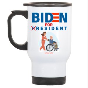 Biden For Resident Funny Trump 2020 President Stainless Steel Travel Mug