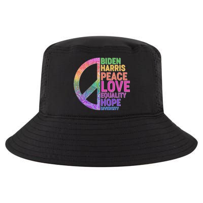 Biden Harris Peace Love Equality Hope Diversity  Cool Comfort Performance Bucket Hat