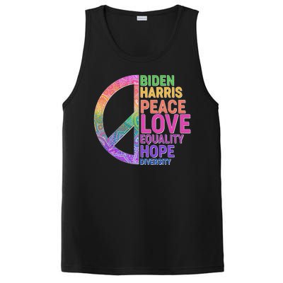 Biden Harris Peace Love Equality Hope Diversity  PosiCharge Competitor Tank