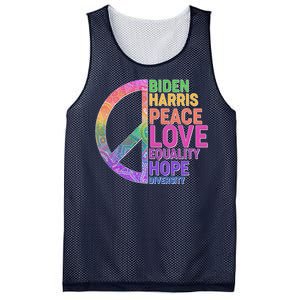 Biden Harris Peace Love Equality Hope Diversity  Mesh Reversible Basketball Jersey Tank