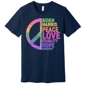 Biden Harris Peace Love Equality Hope Diversity  Premium T-Shirt