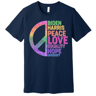 Biden Harris Peace Love Equality Hope Diversity  Premium T-Shirt