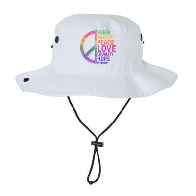 Biden Harris Peace Love Equality Hope Diversity  Legacy Cool Fit Booney Bucket Hat