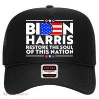 Biden Harris Restore The Soul Of This Nation High Crown Mesh Back Trucker Hat