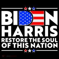 Biden Harris Restore The Soul Of This Nation High Crown Mesh Back Trucker Hat