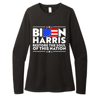 Biden Harris Restore The Soul Of This Nation Womens CVC Long Sleeve Shirt