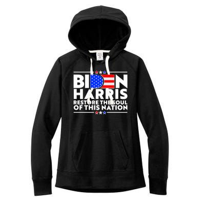 Biden Harris Restore The Soul Of This Nation Women's Fleece Hoodie