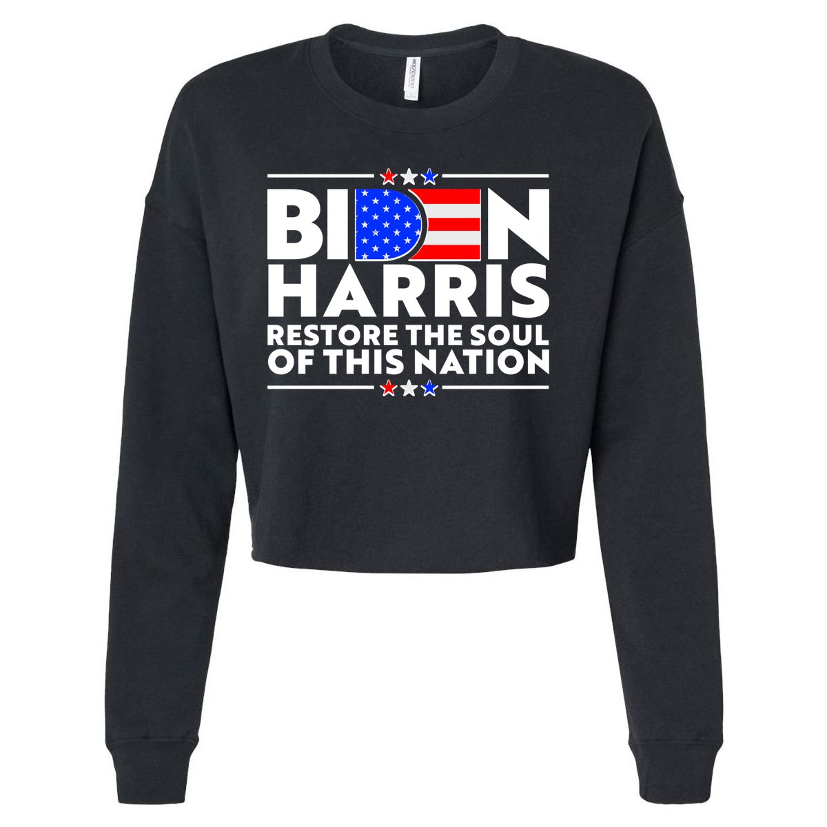 Biden Harris Restore The Soul Of This Nation Cropped Pullover Crew