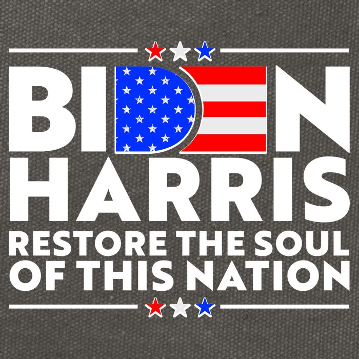 Biden Harris Restore The Soul Of This Nation Cotton Canvas Backpack