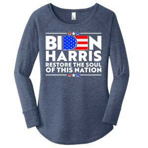 Biden Harris Restore The Soul Of This Nation Women's Perfect Tri Tunic Long Sleeve Shirt