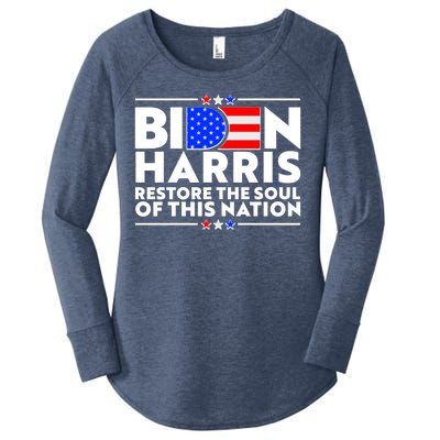 Biden Harris Restore The Soul Of This Nation Women's Perfect Tri Tunic Long Sleeve Shirt