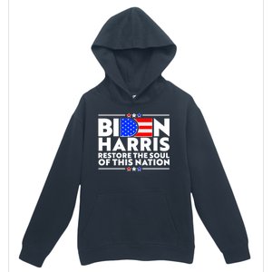 Biden Harris Restore The Soul Of This Nation Urban Pullover Hoodie