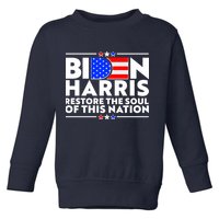 Biden Harris Restore The Soul Of This Nation Toddler Sweatshirt