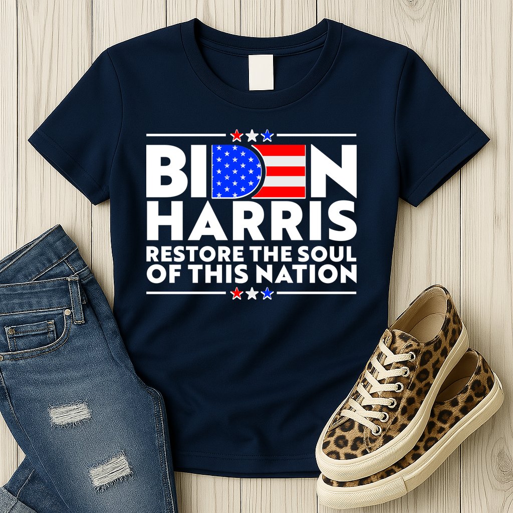 Biden Harris Restore The Soul Of This Nation Womens T-Shirt