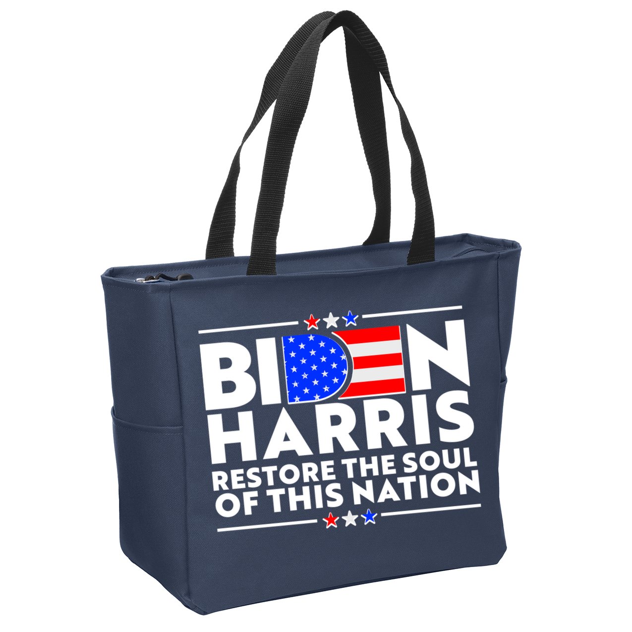 Biden Harris Restore The Soul Of This Nation Zip Tote Bag
