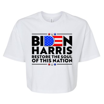 Biden Harris Restore The Soul Of This Nation Bella+Canvas Jersey Crop Tee