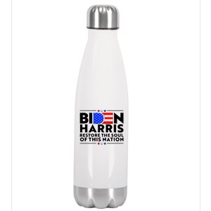 Biden Harris Restore The Soul Of This Nation Stainless Steel Insulated Water Bottle