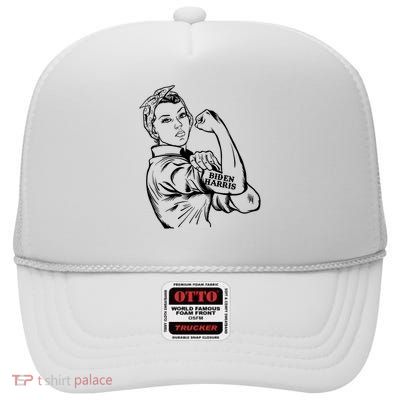 Biden Harris women we can do it High Crown Mesh Back Trucker Hat