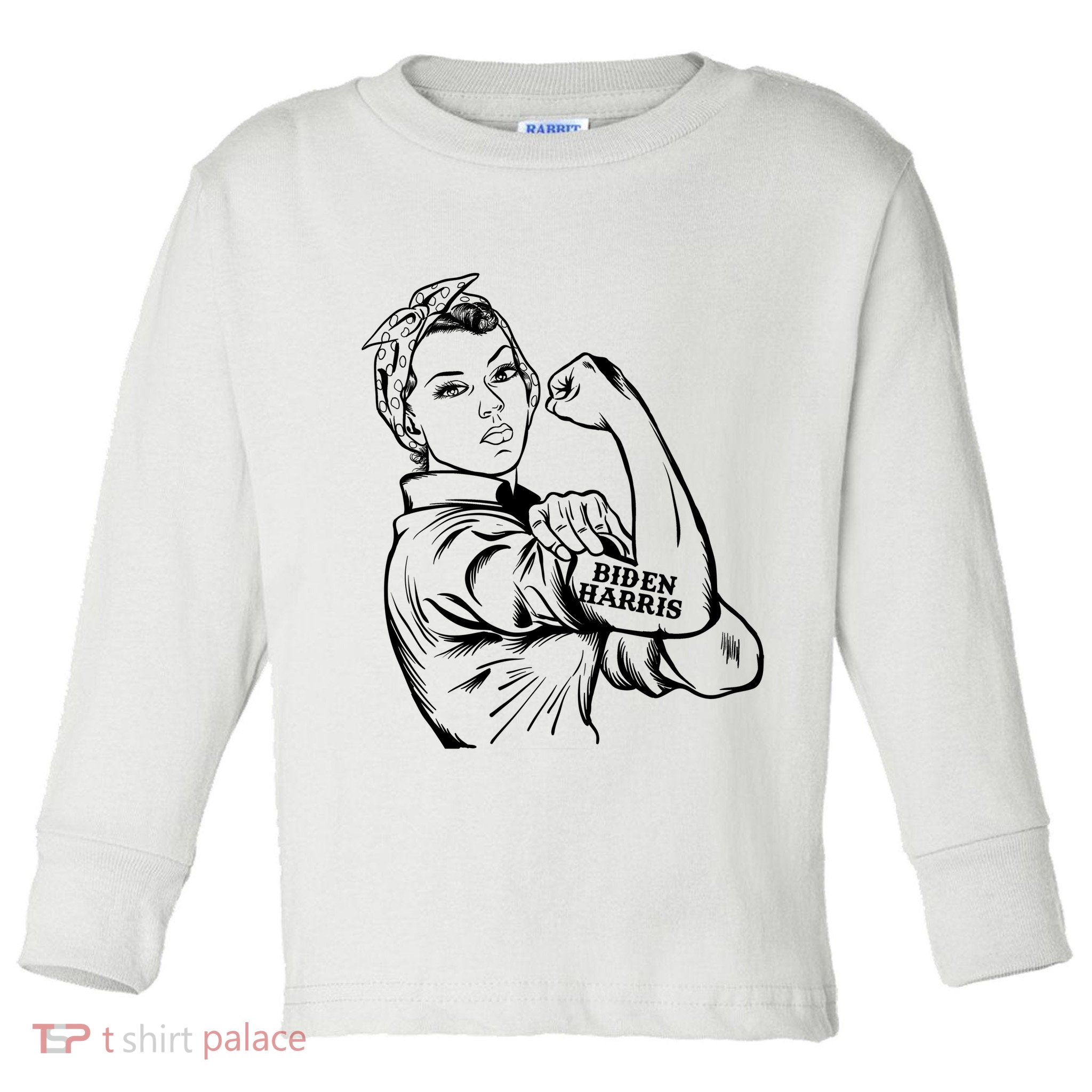 Biden Harris women we can do it Toddler Long Sleeve Shirt