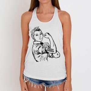 Biden Harris women we can do it Women's Knotted Racerback Tank