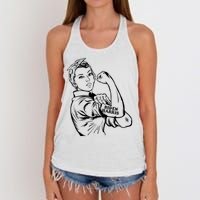 Biden Harris women we can do it Women's Knotted Racerback Tank