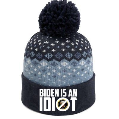 Biden Is An Idiot  The Baniff Cuffed Pom Beanie