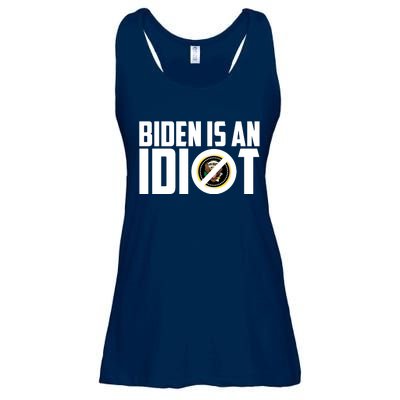 Biden Is An Idiot  Ladies Essential Flowy Tank