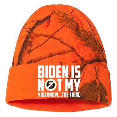 Biden Is Not My You Know The Thing Kati Licensed 12" Camo Beanie