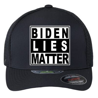 Biden Lies Matter Flexfit Unipanel Trucker Cap