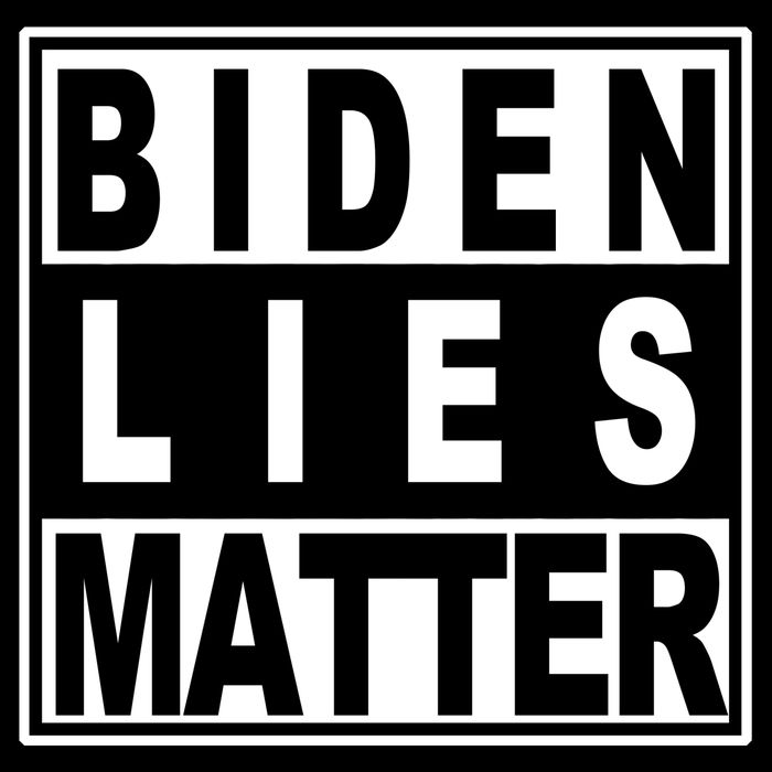 Biden Lies Matter Drawstring Bag