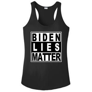 Biden Lies Matter Ladies PosiCharge Competitor Racerback Tank