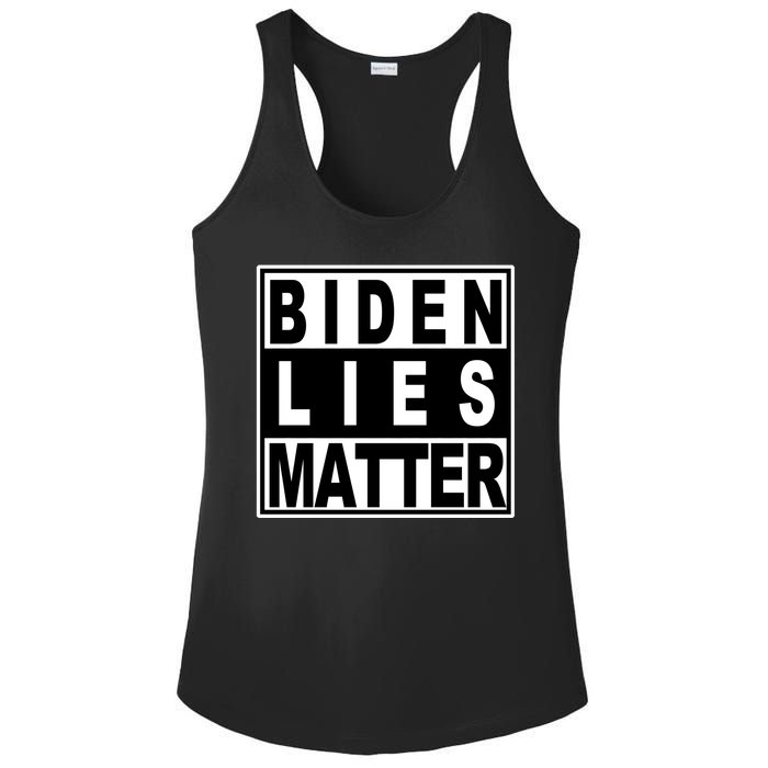 Biden Lies Matter Ladies PosiCharge Competitor Racerback Tank