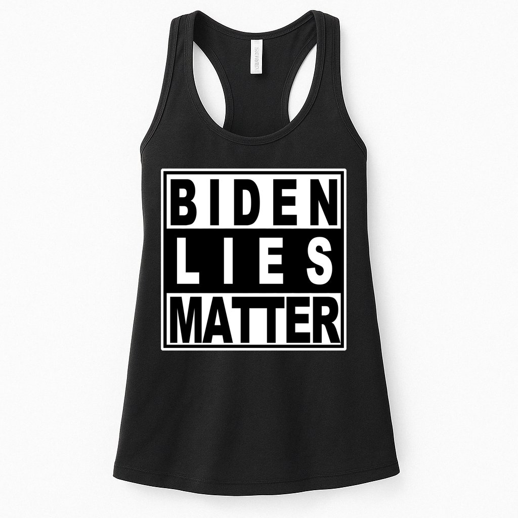 Biden Lies Matter Womens Tank Top